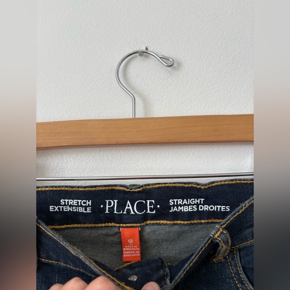 The Children’s Place Stretch Straight Jeans – Dark Wash – Size 12 – NWT - Picture 2 of 4